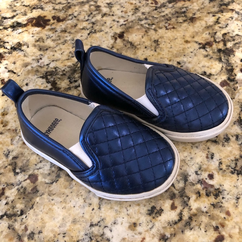 Gymboree size: 5 blue slip on sneakers GUC!!!